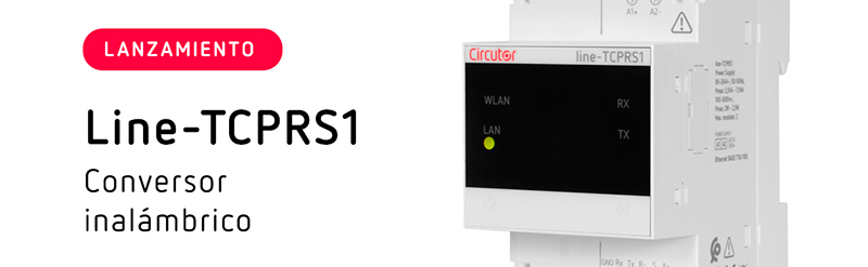 CIRCUTOR lanza al mercado el nuevo conversor inalámbrico Line TCPRS1 con Wi Fi y Ethernet 