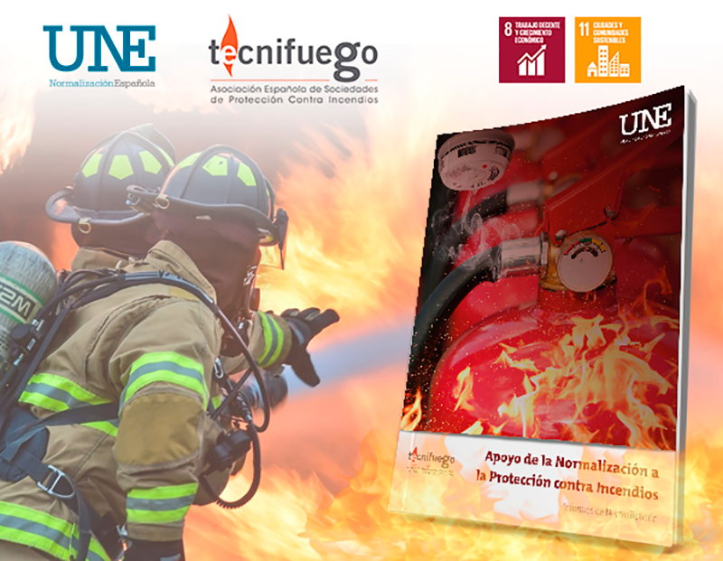 UNE y TECNIFUEGO presentan un informe sobre la normalización en la protección contra incendios
