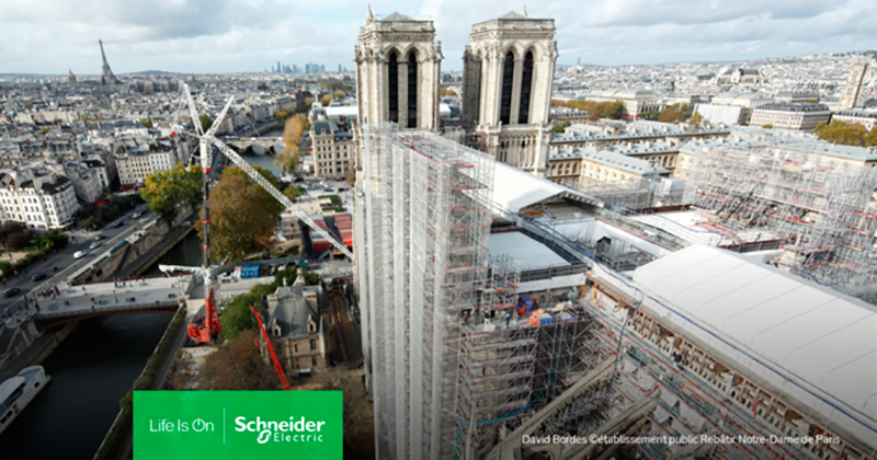 SCHNEIDER Electric ayuda a restaurar la catedral de Notre-Dame de París