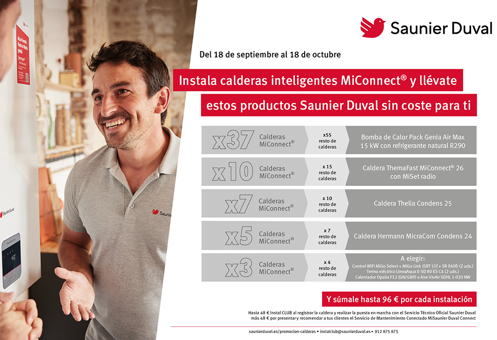 Saunier Duval Nueva promoción calderas para instaladores 1
