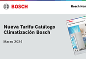 Bosch presenta su nueva Tarifa Catálogo de Climatización 0