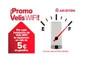 ARISTON lanza una nueva promoción: Obtén vales de gasolina por cada instalación de VELIS WIFI