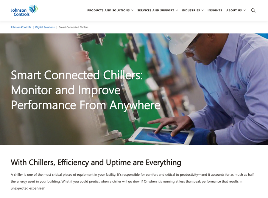 johnson controls Smart Connected Chiller Services 1