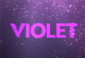Giatsu split Violet con luz UV 0