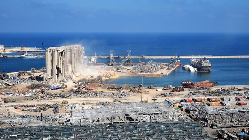 ABB Supports Port of Beirut Port of Beirut Explosion Photo taken by Rashid Khreiss days after the explosion 1