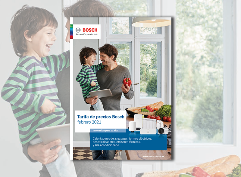 BOSCH Residencial, nueva tarifa de precios para agua caliente y climatización