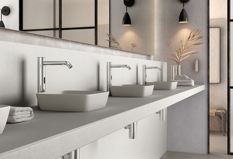 GENEBRE Serie Klin la nueva gama de grifos electrónicos con sensor para baño 1