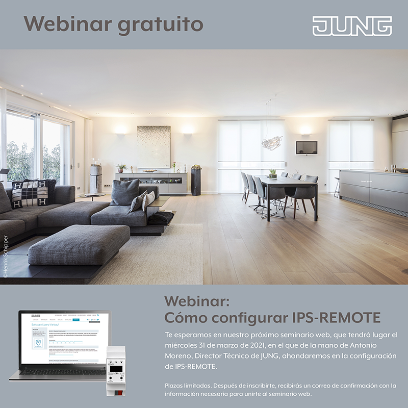 JUNG nuevo webinar gratuito Cómo configurar IPS Remote 