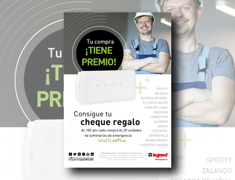 LEGRAND, URA21LED Plus vuelve a premiar al instalador