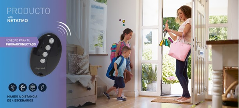 LEGRAND el comando inalámbrico cuatro escenarios with Netatmo ahora también en formato mando a distancia 