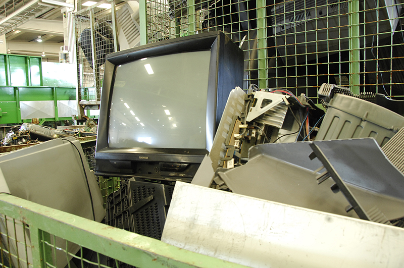 Residuos de aparatos electrónicos Recyclia 