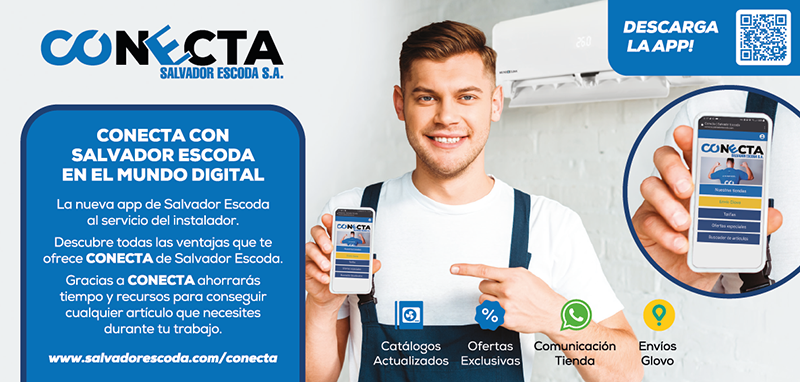 SALVADOR Escoda S.A lanza ConEcta la primera web app al servicio del instalador que ofrece entre otras ventajas envíos Glovo y WhatsApp 1