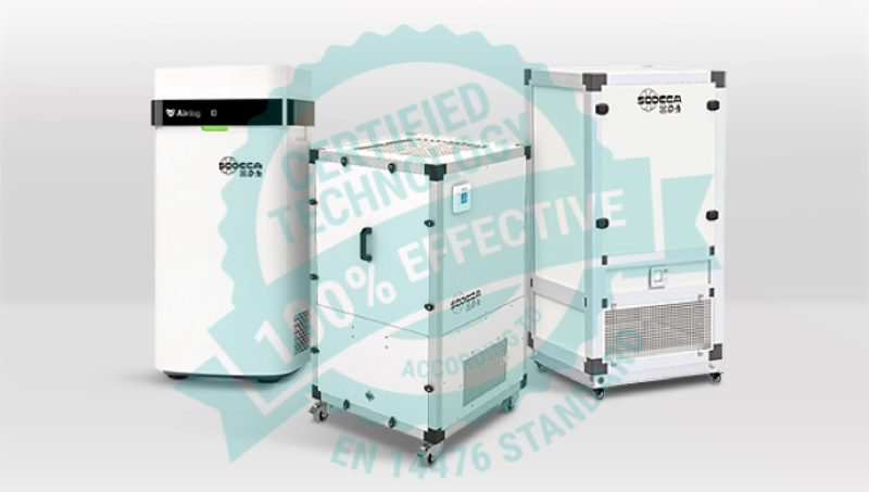 SODECA, los purificadores de aire cuentan con una efectividad certificada del 100%, en 10 minutos, frente al MENGOVIRUS