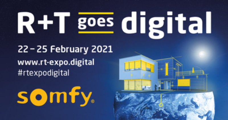 SOMFY presenta sus novedades de 2021 para los profesionales en la feria RT 1