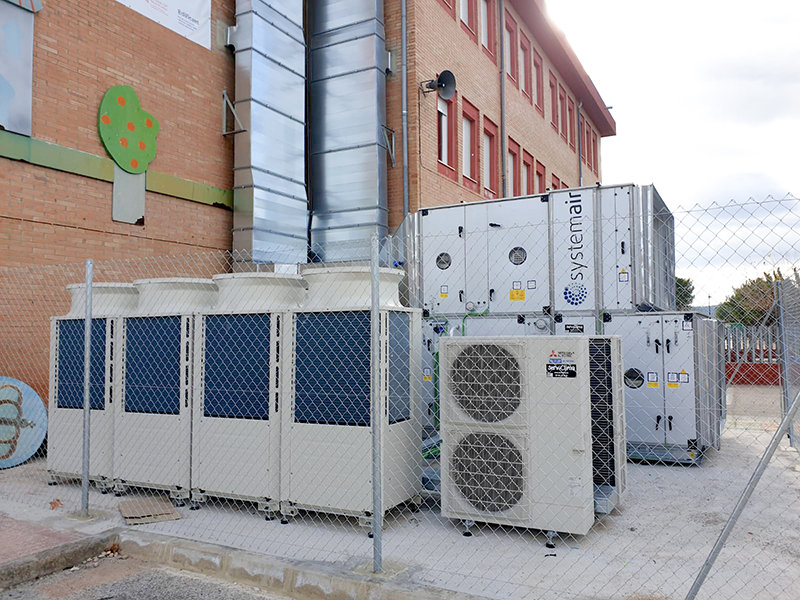 SYSTEMAIR, proveedor de la unidad de tratamiento de aire del CEIP Blasco Ibáñez, Rafelguaraf (Valencia)