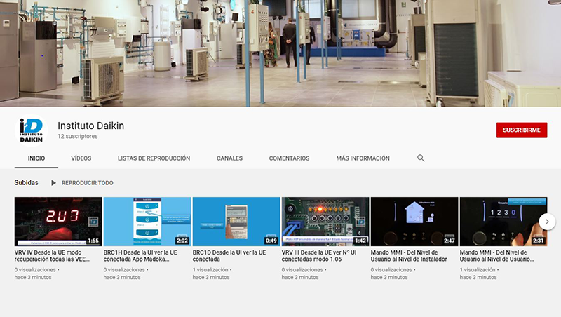 El Instituto DAIKIN lanza su nuevo canal de Youtube El Instituto DAIKIN lanza su nuevo canal de Youtube