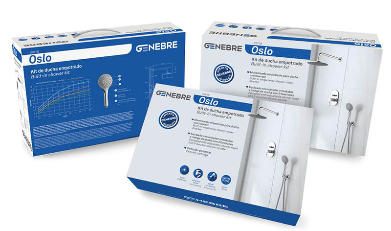 genebre Kit de ducha empotrado 1