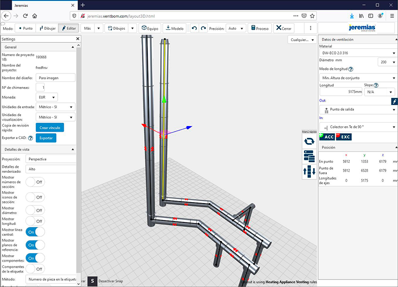 Siguiendo el compromiso continuo de Jeremias de facilitar el trabajo de diseño en instalaciones de chimeneas a estudios de ingeniería, instaladores, etc. hemos desarrollado el software online VentBOM Siguiendo el compromiso continuo de Jeremias de facilitar el trabajo de diseño en instalaciones de chimeneas a estudios de ingeniería, instaladores, etc. hemos desarrollado el software online VentBOM