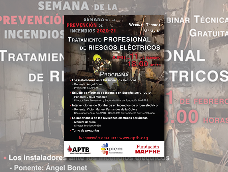 APIEM organiza una jornada sobre seguridad eléctrica en la prevención de incendios