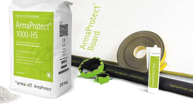 ARMACELL nuevo sistema de protección pasiva contra el fuego ArmaProtect 