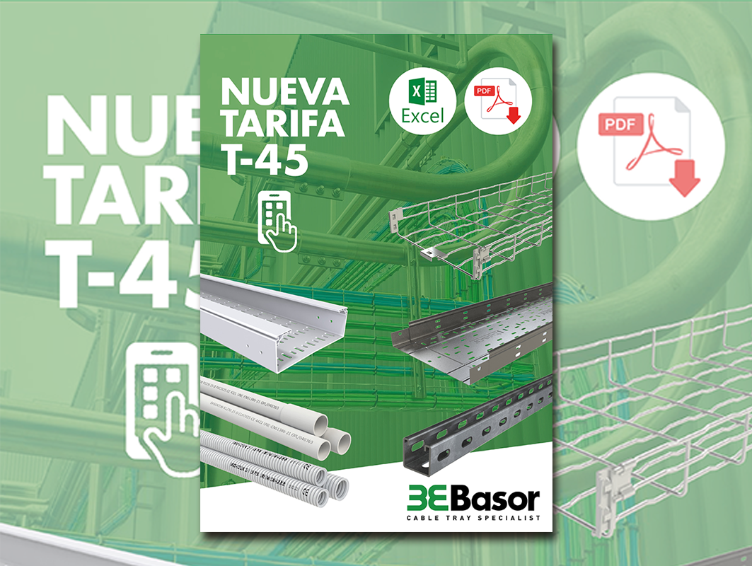 BASOR Electric actualiza su tarifa de precios a la versión T 45