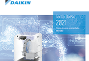 DAIKIN presenta su nueva Tarifa de precios para este año, donde entre las principales novedades, incluye nuevas unidades con refrigerante R-32 y nuevos sistemas para una mejor calidad del aire