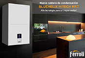 Ferroli trae la nueva tecnología para el hogar. La nueva caldera de condensación BLUEHELIX HiTECH RRT aporta una alta tecnología para un mayor confort