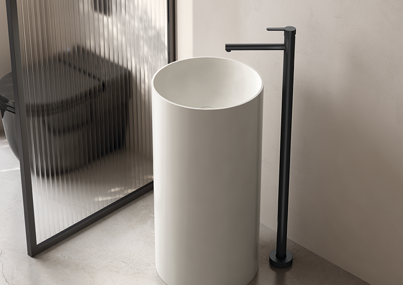 GENEBRE nuevo diseño minimalista de monomando de pie para lavabo Oslo 