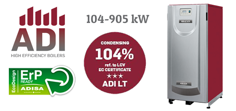 HITECSA Roof Top con calderas de alta eficiencia Adisa Heating para el sector energético 