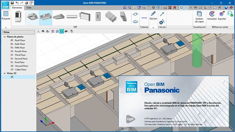 PANASONIC lanza el programa Open BIM para el diseño cálculo y modelado de sistemas VRF y aerotermia 
