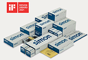 La nueva serie conectiva Simon 270 gana un iF Design Award en la categoría de packaging