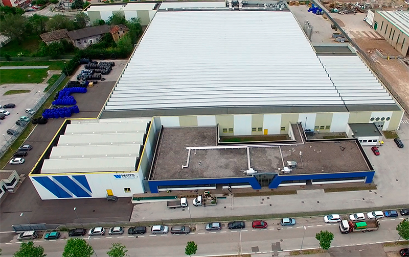 WATTS fabricará algunos modelos de su sistema ONEFLOW en su planta de Gardolo Italia 