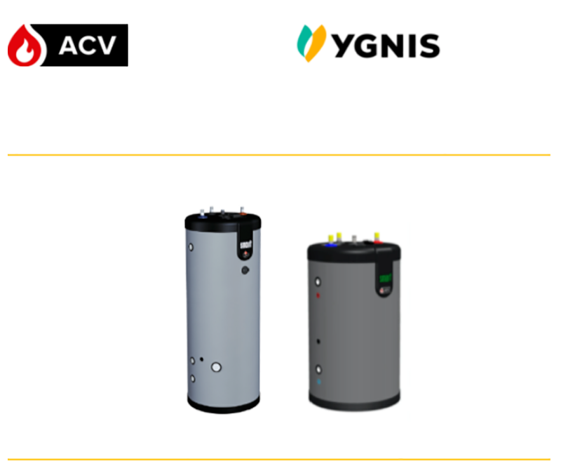 ACV-YGNIS: gama SMART, interacomuladores Inox de ACS óptimos para cualquier instalación