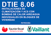 Descarga gratuita del DTIE 8.06 sobre Instalaciones de climatización y ACS con bombas de calor aire/agua individuales en bloques de viviendas