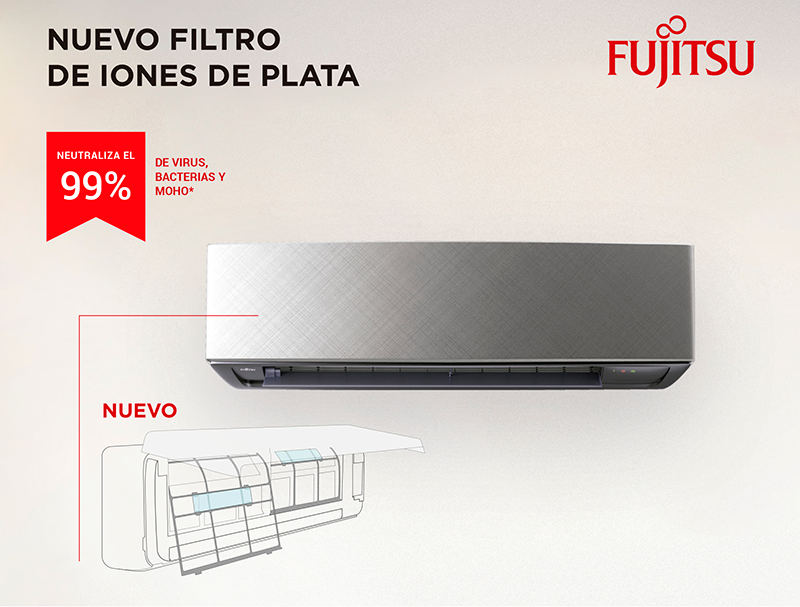 EUROFRED, Fujitsu presenta un nuevo filtro de iones de plata para equipos de climatización que mejora la calidad del aire que respiramos