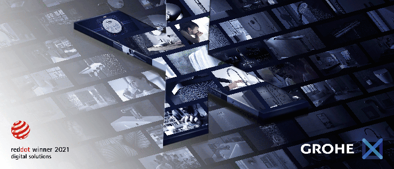 GROHE X galardonada con el premio Red Dot 2021 Soluciones Digitales 