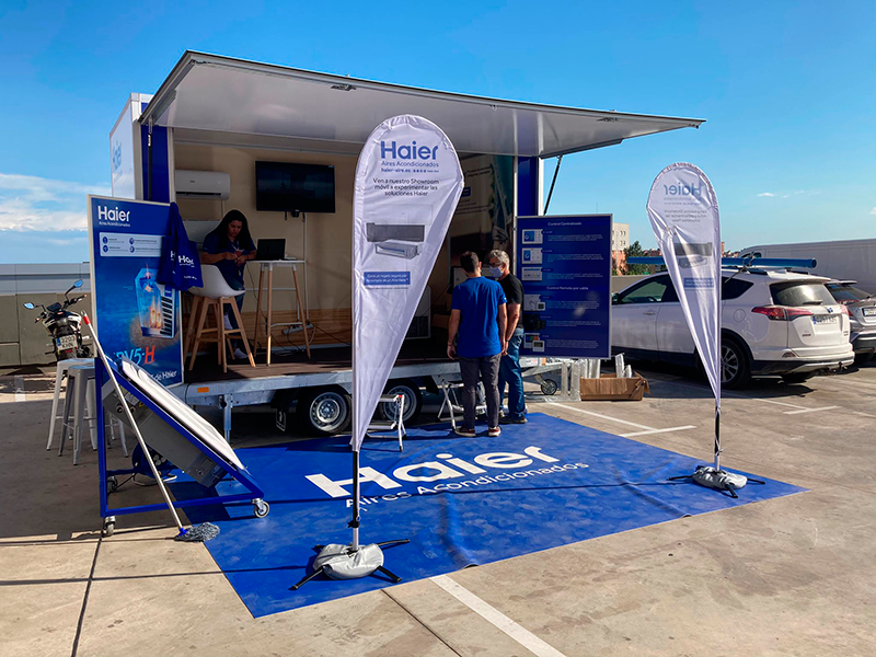 HAIER Showroom visita las principales ciudades de España durante el verano 