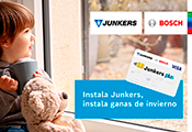 "Instala Junkers, instala ganas de invierno". La promoción estará activa del 1 de septiembre al 31 de octubre