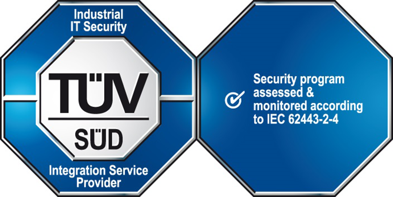 PHOENIX CONTACT S.A.U. está certificada por el TÜV SUD conforme a IEC 62443 2 4 