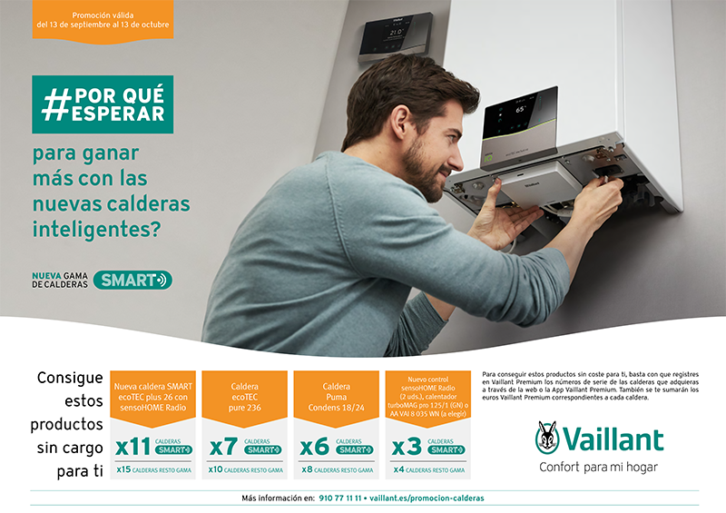 VAILLANT, nueva promoción de calderas para instaladores