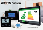 Nuevo diseño Watts Vision en color negro para controlar y gestionar de forma remota la termorregulación
