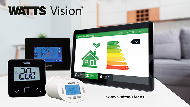 WATTS, domótica y productos para el confort sistema vision® control y regulación para cada ambiente