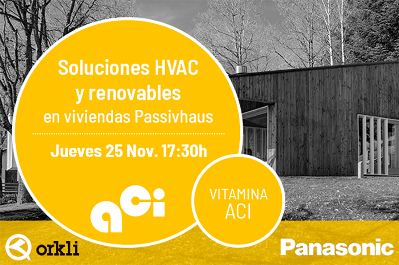 ACI webinar sobre soluciones HVAC y renovables para viviendas PassivHaus 