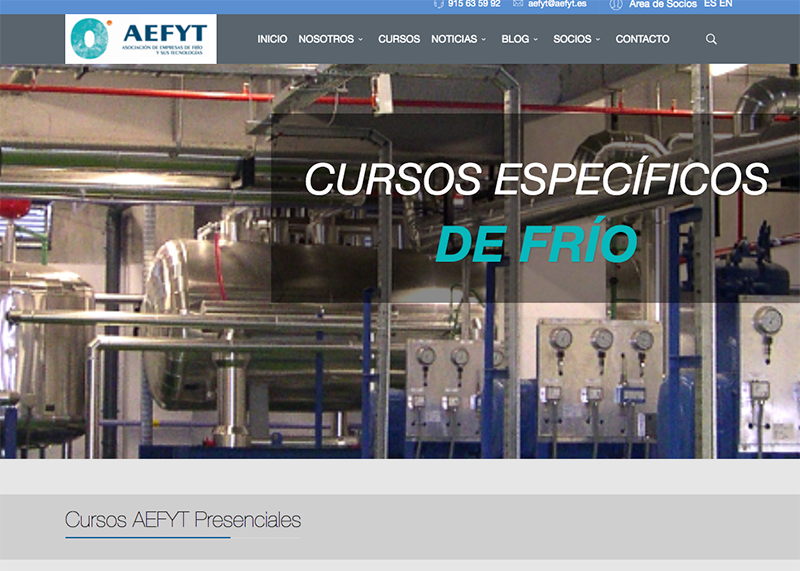 AEFYT Informa: nuevo curso online de "instalaciones frigoríficas con refrigerantes A2L y su automatización" 