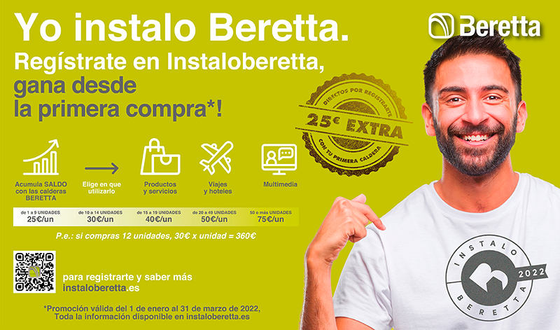 BERETTA, nace InstaloBeretta, el premio a la fidelidad de los instaladores!