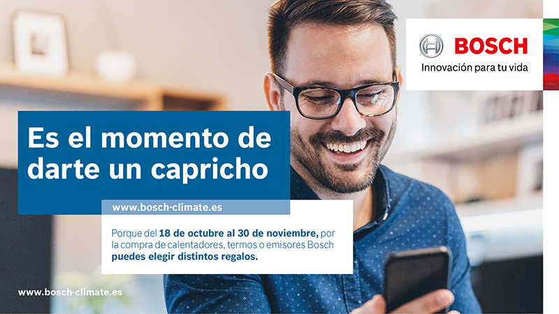 BOSCH campaña en soluciones de agua caliente y calefacción 