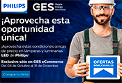 GES y Philips han llegado a un acuerdo para la venta online de productos LED con unas condiciones únicas, para el instalador profesional
