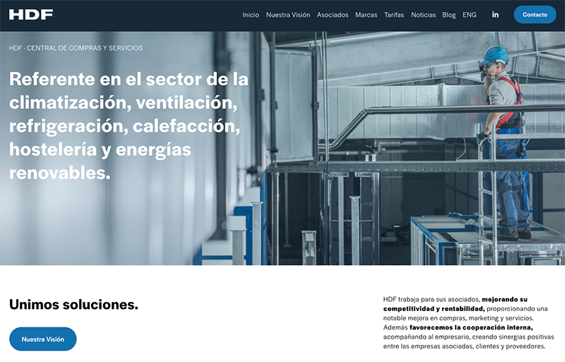 HDF nueva página web unidos para competir 