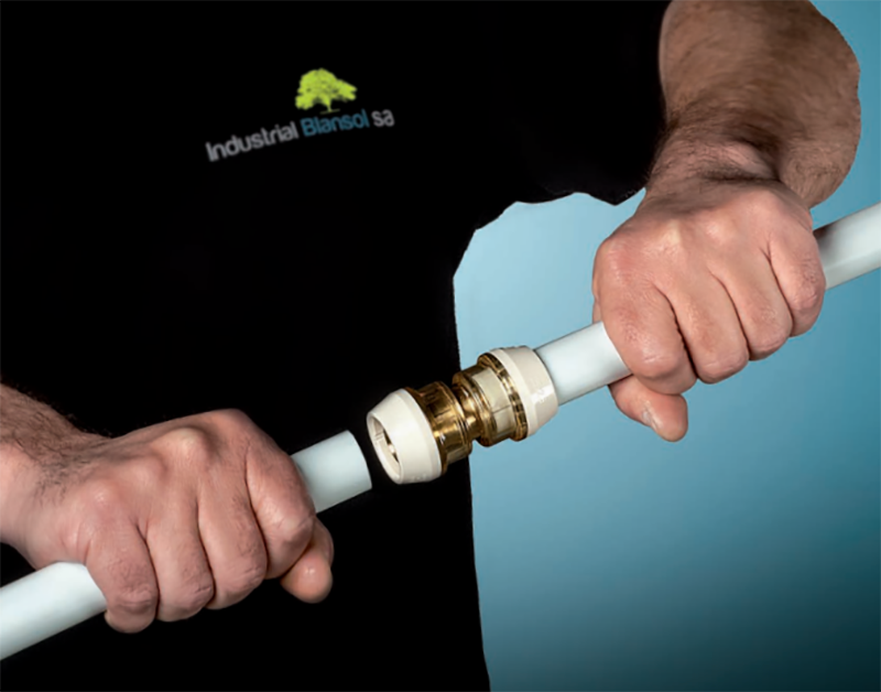 Industrial BLANSOL lanzamiento de su nueva gama de accesorios ixPress2 para tuberías multicapa 