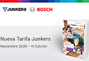 La nueva tarifa Junkers entrará en vigor a partir del 15 de octubre. Completa gama de soluciones y novedades en climatización
